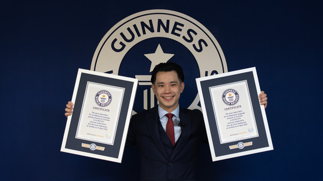 Jess No Limit cetak dua rekor di Guinness World Records. Foto: Guinness World Records.