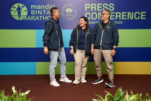 Press conference Mandiri Bintan Marathon yang digelar di Jakarta. Foto: Dok. Bank Mandiri