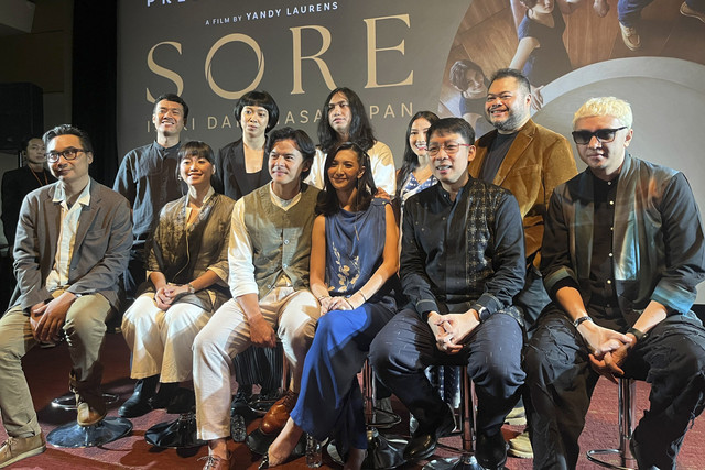 Konferensi Pers Screening Film SORE: Istri dari Masa Depan di Kawasan Thamrin, Jakarta Pusat. Foto: Aprilandika Pratama/kumparan