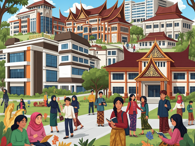 Ilustrasi Suasana Perguruan Tinggi Indonesia / GoogleGemini