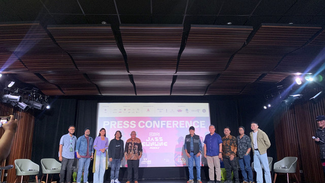 Konferensi pers Jazz Gunung Bromo di Thamrin, Jakarta Pusat, Kamis (3/7/2025). Foto: Vincentius Mario/kumparan