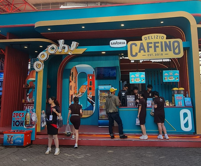 Booth Caffino yang Menarik di JFK 2025. Foto: doc.kumparan