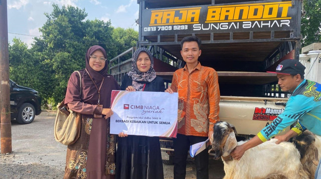 CIMB Niaga Syariah Sinergi dengan DT Peduli Jambi dalam program Qurban Peduli Negeri (Sumber : DT Peduli)