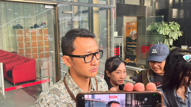 Juru Bicara KPK Budi Prasetyo saat ditemui di Gedung KPK, Jakarta Selatan, Jumat (4/7). Foto: Nasywa Athifah/kumparan