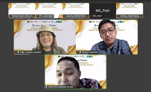Kaji Perkembangan Media Digital, Prodi Manajemen UMY Gelar Webinar