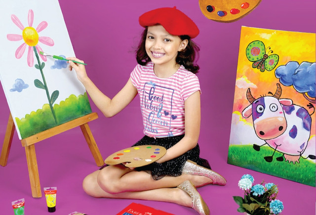 Aktivitas melukis memjadi kreativitas anak yang dapat membawa dampak luar biasa bagi perkembangannya. Foto: Faber Castell