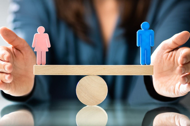 lustrasi kesetaraan gender. Pengertian kesetaraan gender adalah kesamaan hak, posisi, peran, dan kewajiban antara pria dengan perempuan.(SHUTTERSTOCK/ANDREY_POPOV)