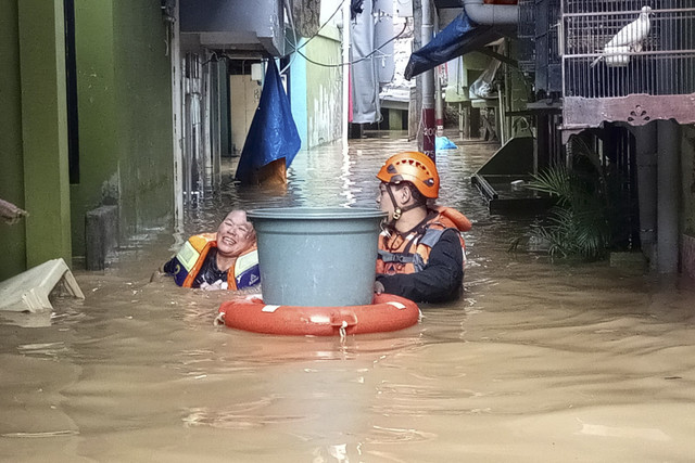 Titik-titik banjir di wilayah Jakarta pada Minggu (6/7/2025). Foto: Dok. BPBD
