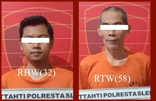 Tersangka penganiayaan driver ShopeeFood di Sleman. Dok. Instagram/@polrestasleman
