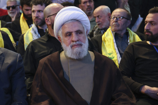 Pemimpin Hezbollah Naim Qassem. Foto: Anwar Amro/AFP