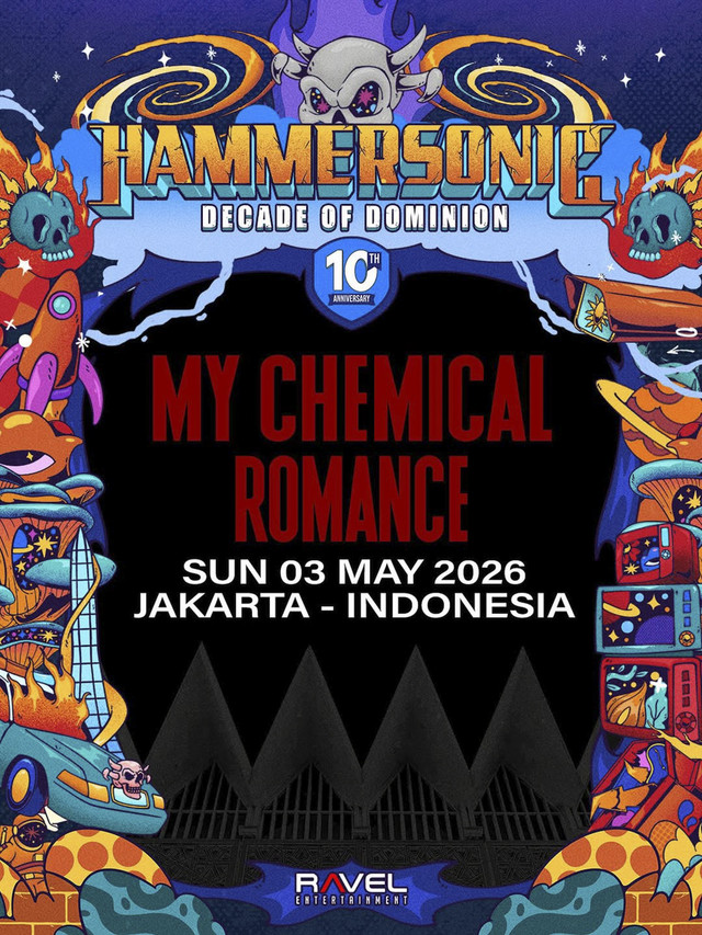 My Chemical Romance tampil di Hammersonic 2026. Foto: Instagram/ @hammersonicfest