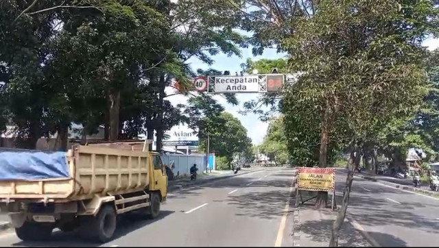 Uji coba LANTP di Ring Road Barat Jogja. Foto: Dok. Dishub DIY
