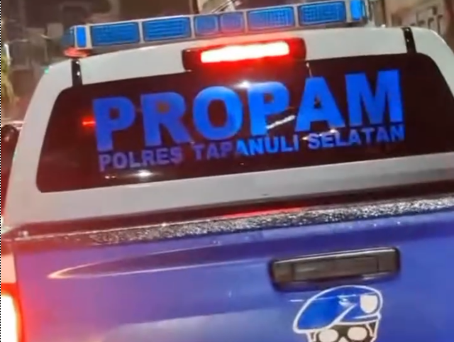 Mobil Propam Tapsel yang viral di medsos Foto: Dok Istimewa