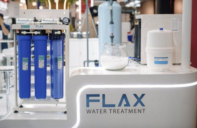 Brand water treatment FLAX hadir teknologi air minum berbasis hidrogen molekuler. Foto: Dok. Istimewa