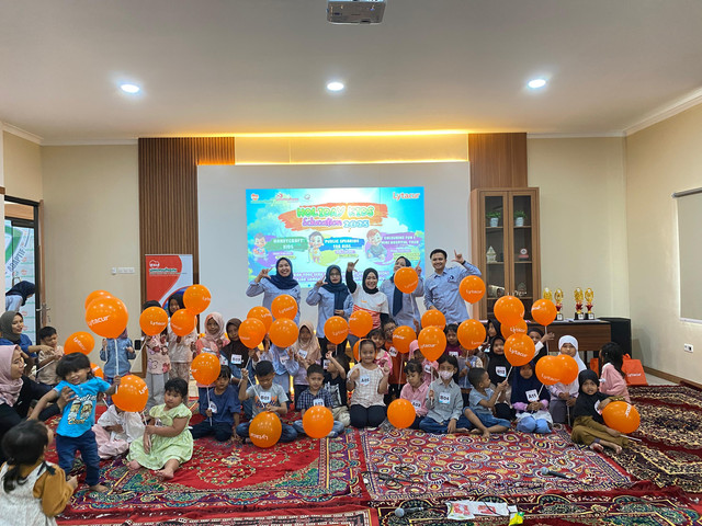 Potret momen keceriaan peserta dalam acara Holiday Kids Education 2025 (Foto: Dok. Tim Multimedia RSIA Ummu Hani)