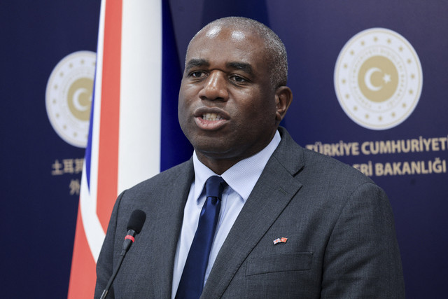 Menteri Luar Negeri Inggris, David Lammy. Foto: Adem Altan/AFP