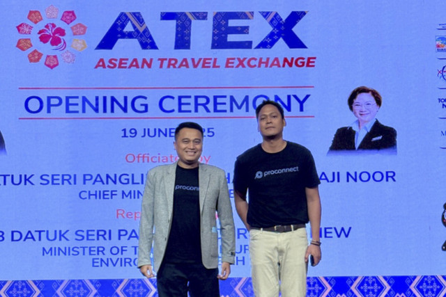 ProConnect resmi diluncurkan pada ajang ASEAN Travel Exchange (ATEX) 2025 di Kota Kinabalu, Malaysia. Foto: Dok. Istimewa