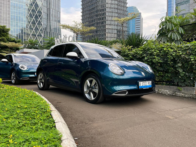 Mobil listrik GWM ORA 03. Foto: Syahrul Ghiffari/kumparan