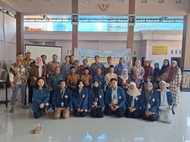 Dokumentasi Sosialisasi Pogram Kerja KKN/BBK 6 Universitas Airlangga desa Mriyunan 2025