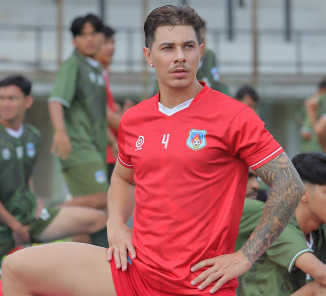 Diego Pires Dall’Oca saat mengikuti latihan bersama Sumsel United. Foto : Dok. Sumsel United