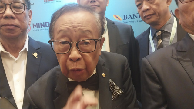 Bapak Mobil Listrik Asia Chen Qing Quan pada konferensi mobil listrik di Bali, Kamis (10/7/2025). Foto: Denita BR Matondang/kumparan