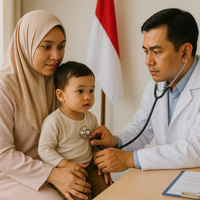 Pemeriksaan kesehatan gratis dalam eksositem kesehatan (sumber: gambar AI-generated)