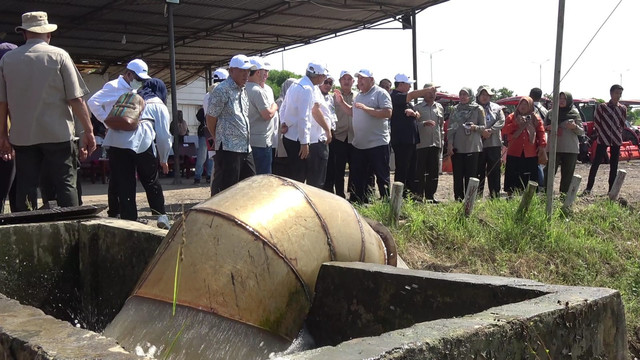 Pemprov Sumsel saat mengajak Pemerintah Palestina melihat ke Desa Simpang Pelabuhan Dalam, Kamis (10/7/2025). Foto : Istimewa