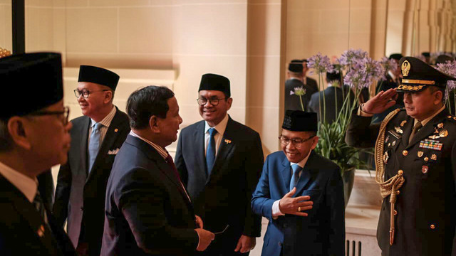 Presiden Prabowo Subianto tiba di Brussels, Belgia pada Sabtu (12/7/2025). Foto: Luthfi Humam/kumparan