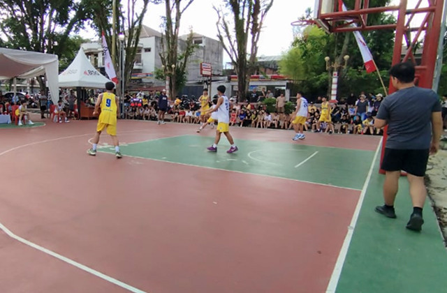 Liga Pelajar 3x3 Kota Manado yang digelar oleh Perbasi Manado. (foto: istimewa)