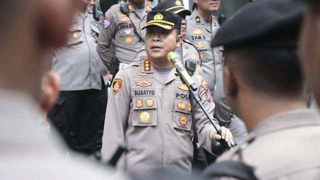 Persiapan pengamanan sidang Hasto oleh Polres Jakarta Pusat, Senin (14/7/2025). Foto: Dok. Polres Jakpus