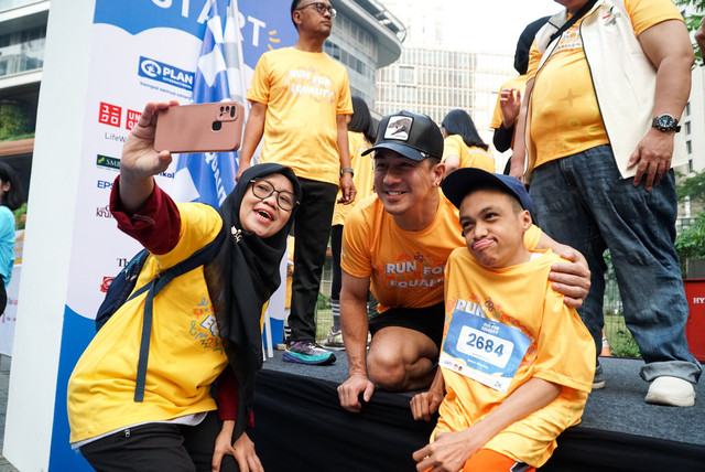 Penyelenggaraan lari amal Run for Equality 2025. Foto: Plan Indonesia