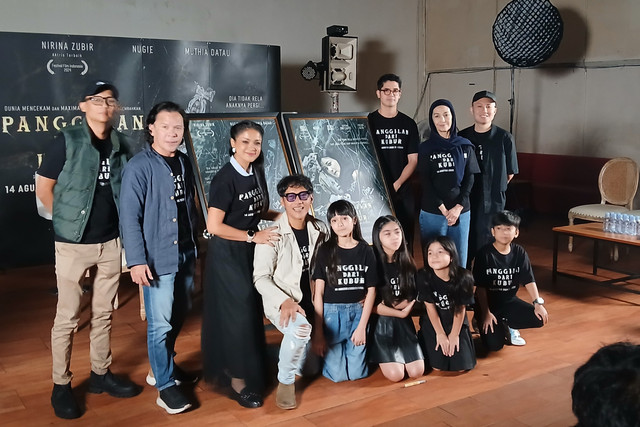 Konferensi pers film Panggilan dari Kubur di Kemang, Jakarta Selatan, Senin (14/7/2025). Foto: Vincentius Mario/kumparan