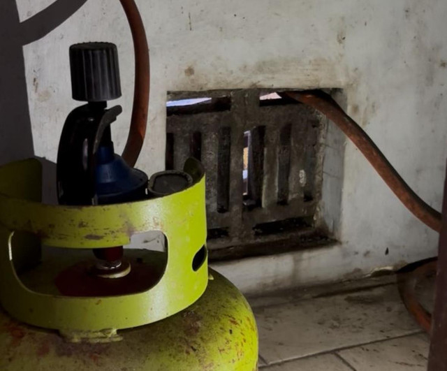 Letak ventilator pada ruang penyimpanan LPG yang benar (Sumber: Dokumentasi Penulis)