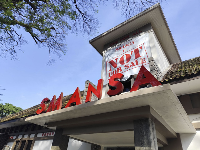 Suasana Masa Pengenalan Lingkungan Sekolah (MPLS) di SMANSA, Kota Bandung, Selasa (15/7/2025). Foto: Alya Zahra/kumparan 