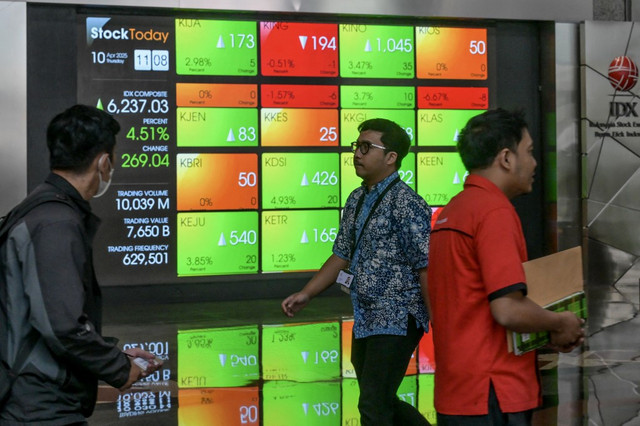 Bursa Efek Indonesia dok: AFP/ BAY Ismoyo