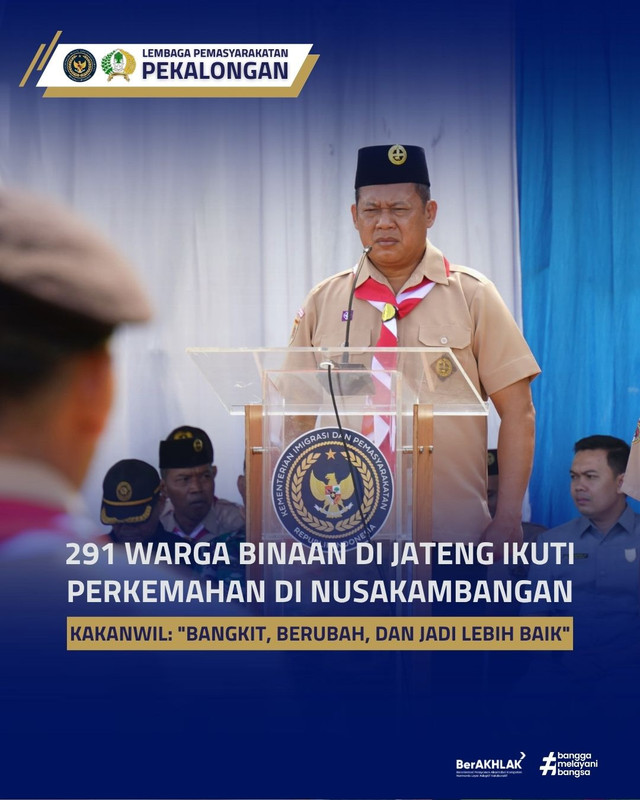 291 Warga Binaan Di Jateng Ikuti Perkemahan di Nusakambangan , Kakanwil: "Bangkit, Berubah, dan Jadi Lebih Baik"