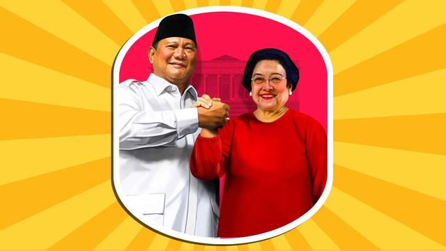Illustrasi Prabowo dan Mega. Foto : Kumparan.com. Sumber : https://www.instagram.com/p/DA2bEvMylvO/