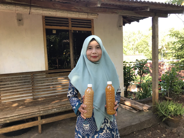 Yu Parti, Pemilik UMKM Jamu Yu Parti di Gunungkidul (Sumber: Dokumentasi Pribadi)