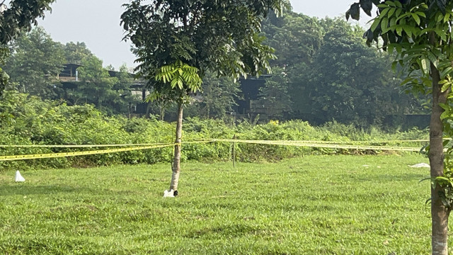TKP penemuan mayat di Bintaro, Tangerang Selatan, Rabu (16/7/2025). Foto: Rayyan Farhansyah/kumparan