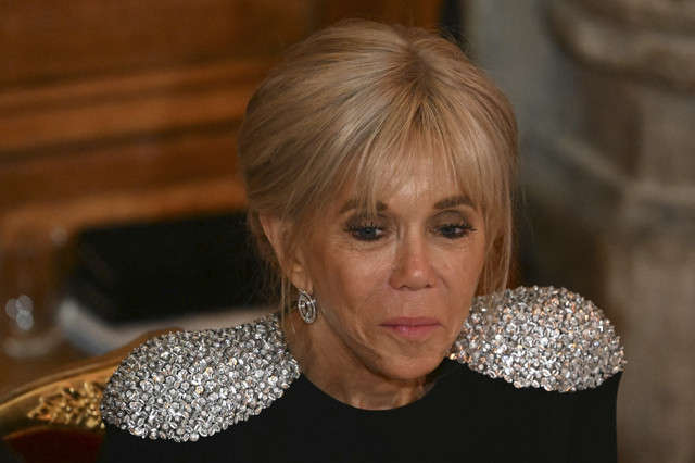 Istri Presiden Prancis, Brigitte Macron. Foto: Justin Tallis/AFP