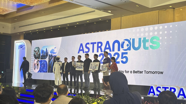 Pemenang kategori startup track Astranauts 2025 di Menara Astra, Jakarta, Rabu (16/7/2025). Foto: Nasywa Athifah/kumparan