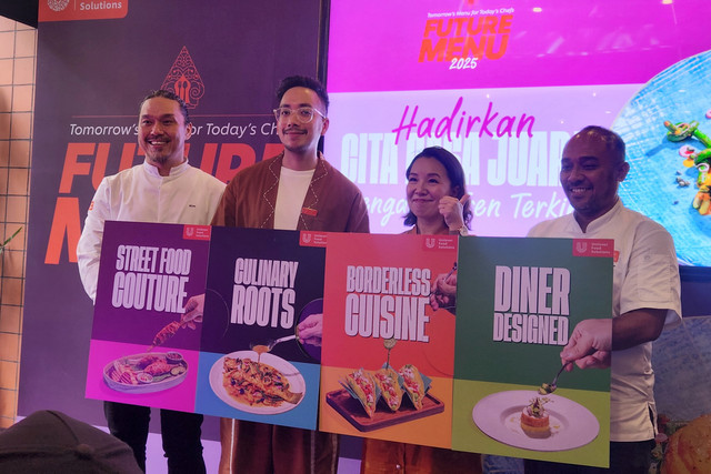 Peluncuran empat tren kuliner terbaru dalam Future Menu 2025 oleh Unilever Food Solutions di Dailah Sajian Nusantara, Kebayoran Baru, Jakarta, Kamis (17/7/2025). Foto: Ela Nurlaela/kumparan