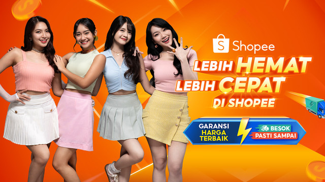 Video musik (MV) berjudul “Lebih Hemat, Lebih Cepat” kolaborasi Shopee dengan idol group JKT48 berhasil menjadi tren. Foto: dok. Istimewa