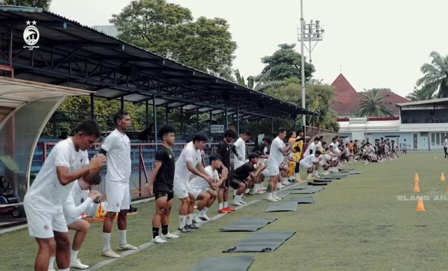 Pemain Sriwijaya FC tengah menjalani pemusatan latihan (TC) di Jakarta. Foto : Media Official Sriwijaya FC