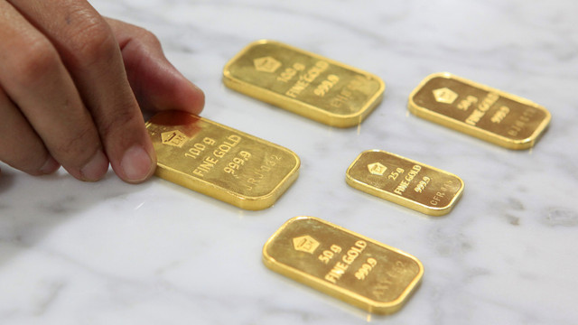 Ilustrasi emas batangan. Foto: Aditia Noviansyah/kumparan