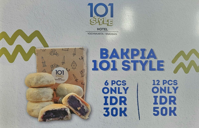 Bakpia Hotel 1O1 STYLE Yogyakarta Malioboro (Sumber foto: pribadi)
