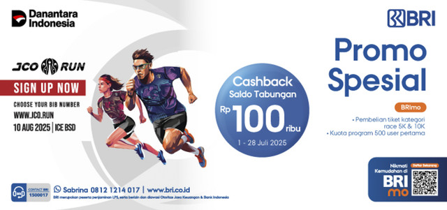 Lari Bareng JCO Run Dan BRI. Foto: Dok. BRI