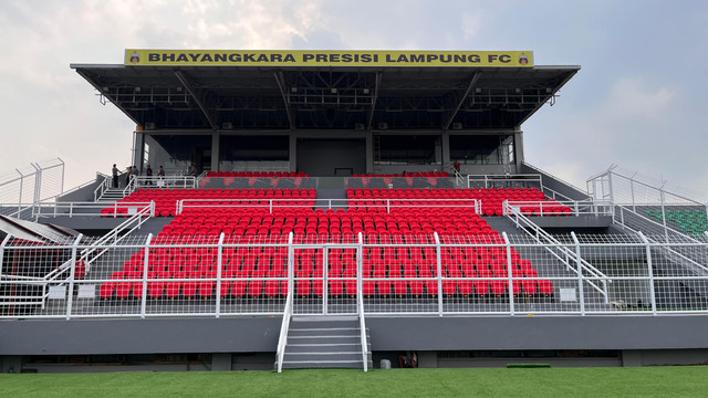 Markas Bhayangkara Presisi Lampung FC di Stadion Sumpah Pemuda, PKOR, Way Halim, Bandar Lampung. | Foto: Sinta Yuliana/Lampung Geh