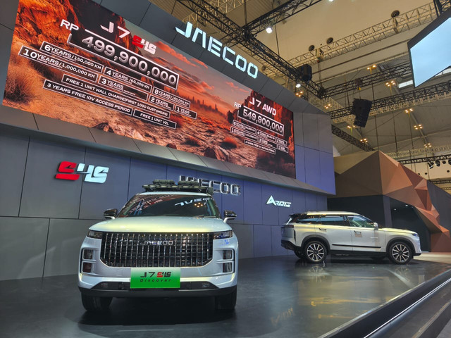 Harga resmi Jaecoo J7 diumumkan di GIIAS 2025. Foto: Sena Pratama/kumparan
