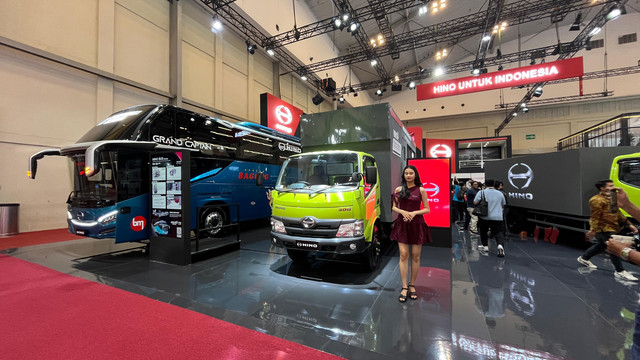 Partisipasi Hino di pameran GIIAS 2025. dok. kumparan